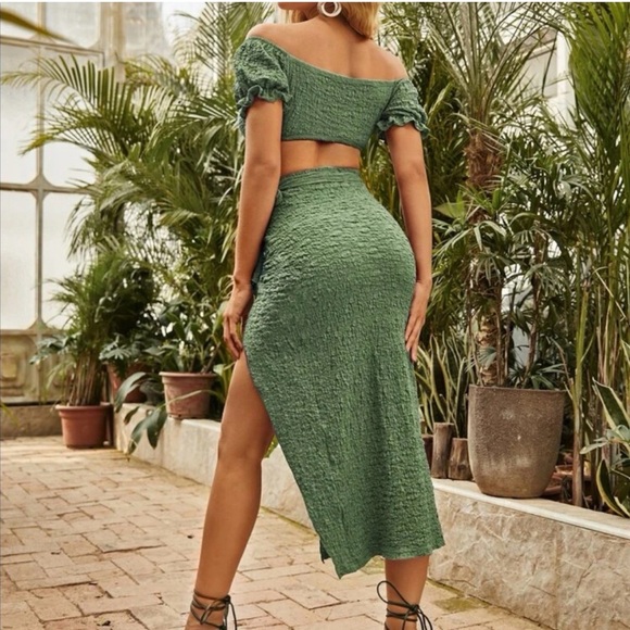 New Vacation Green Women's Skirt + Top size XS - Picture 4 of 4